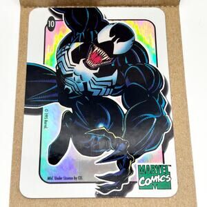VTG VENOM #10 1995 Spider-Man CEL Vending Machine PRISM Sticker RARE Variation 1